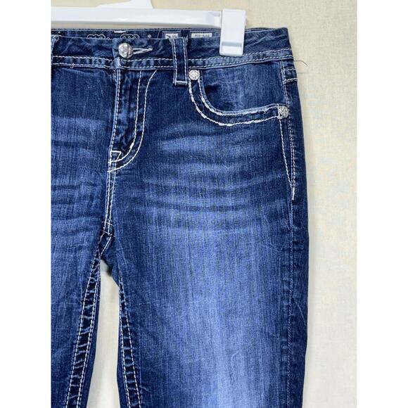 Miss Me Dark Blue Straight Leg Jeans - Picture 16 of 16